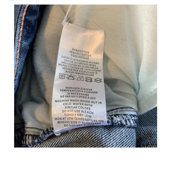 NWT Angel’s Legend Mom Jeans Distressed Straight Leg Sz 14 - Picture 7 of 7